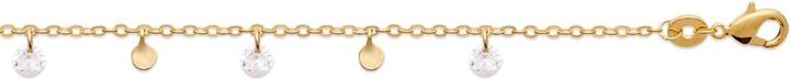 Produktbild Lara Vergoldetem Messing ARMBAND – 16+2 – ZIRKONIA (Vergoldet)