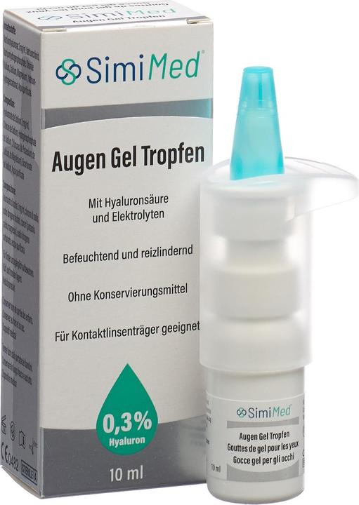 Produktbild SimiMed Augen Gel Tropfen 0.3 % Hyaluron (10 ml, 10 ml Augen Gel Tropfen)