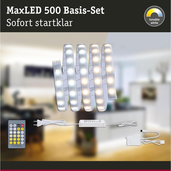 Actual product image Paulmann MaxLED 500 Stripe Set (Daylight, White, Warm white, 150 cm, Indoor)