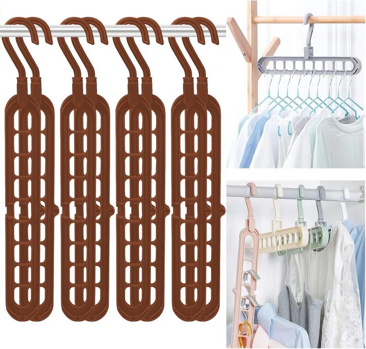 Produktbild König Design Magischer Platzsparend Hosenbügel Kleiderbügel Hosenbügel Mehrfach Hosenbügel (1 x)