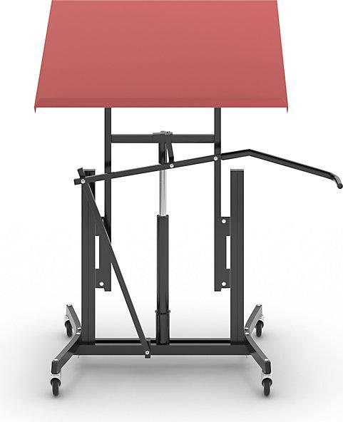 Actual product image Global Stole XL material stand, mobile, height adjustment range 730 - 980 mm, 4 stabilising