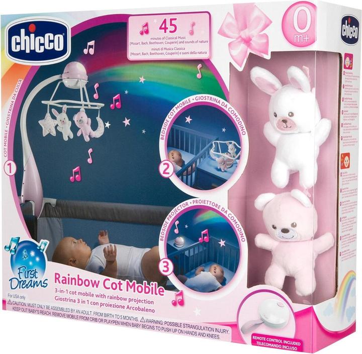 Immagine prodotto Chicco Dispositivo mobile Rainbow 3-in-1 rosa