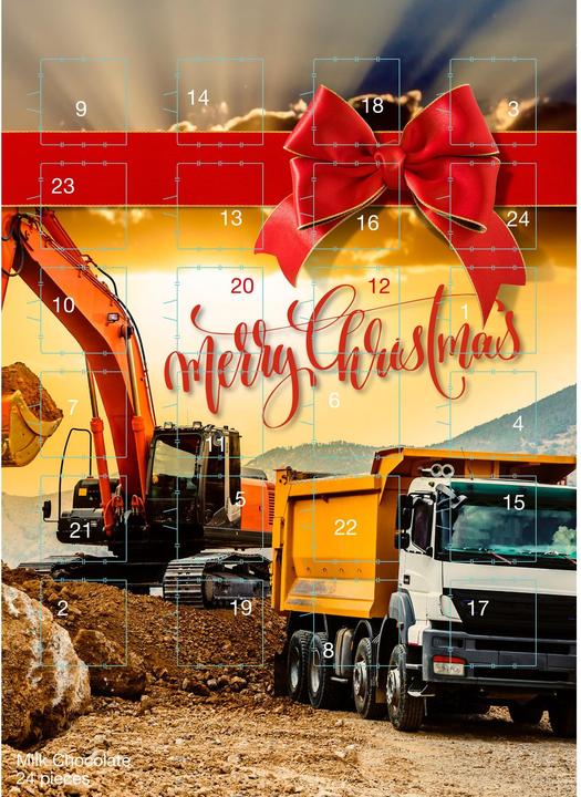 Produktbild Xmas Adventskalender «Grosse Maschinen» 75 g