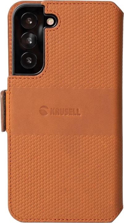 Image du produit Krusell Leather PhoneWallet Samsung Galaxy S22+ cognac (62468) (Samsung Galaxy S22+)