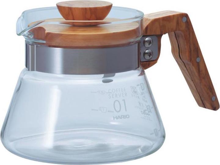 Actual product image Hario Coffee Server Olive Wood