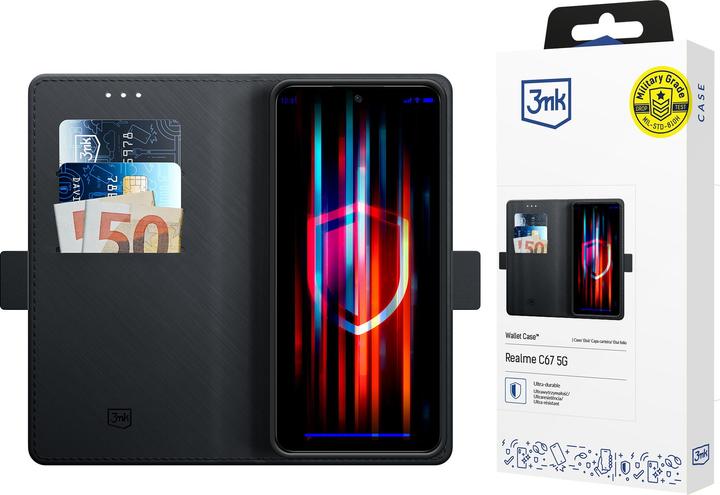 Image du produit 3MK Etui portefeuille Realme C67 5G czarny/black (Realme C67 4G)
