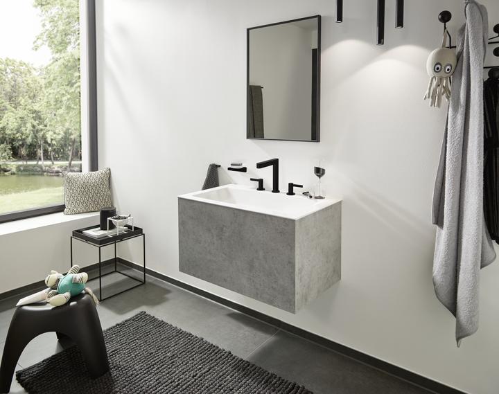 Immagine prodotto hansgrohe HG Miscelatore per lavabo a 3 fori FINORIS 160 con scarico PO 1 1/4inch nero opaco