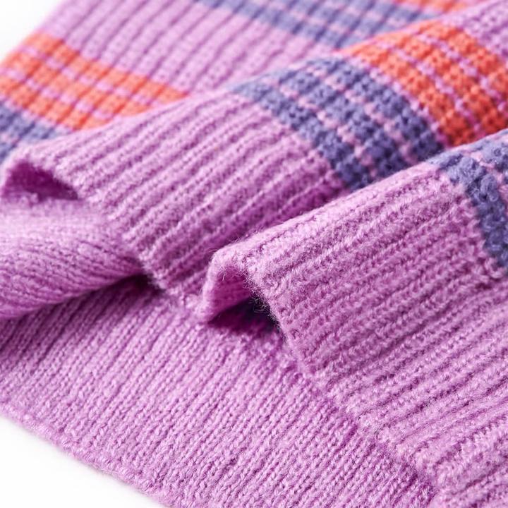 Produktbild VidaXL Kinderpullover mit Streifen Gestrickt Lila und Rosa (140)