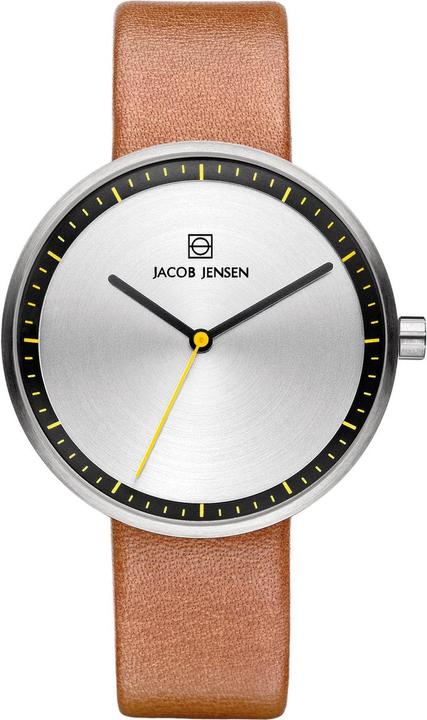 Produktbild Jacob Jensen 281 horloge dames - bruin - edelstaal (36 mm)
