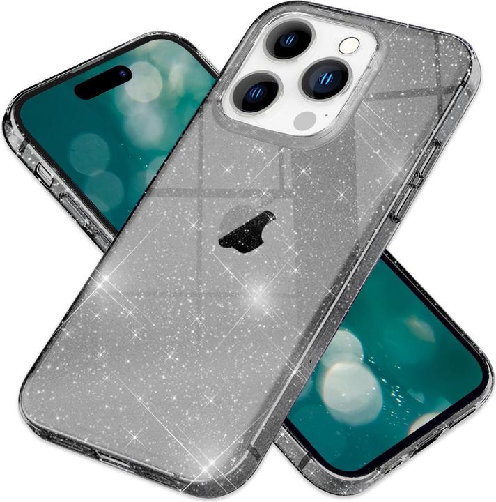 Produktbild Nalia Klare Glitzer Silikon Hülle (Apple iPhone 15 Pro Max)