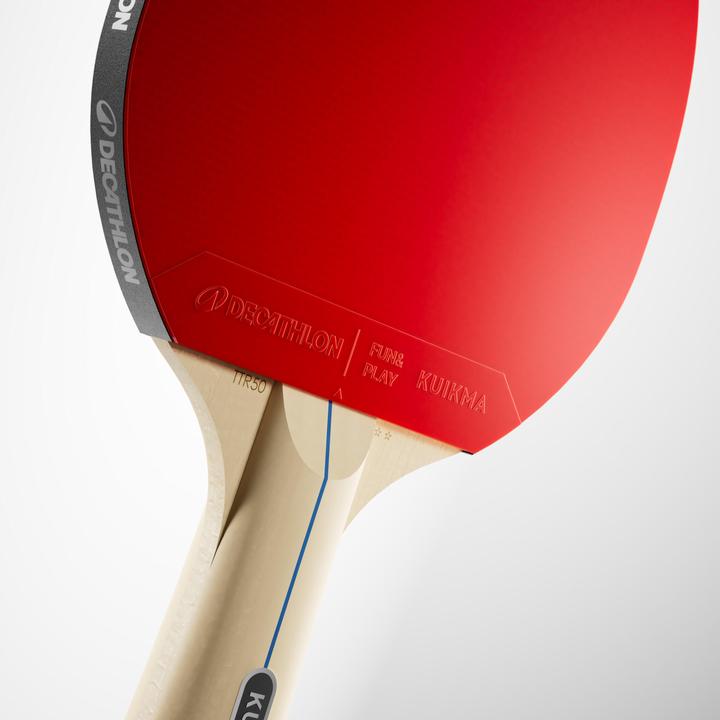 Produktbild Kuikma Set mit zwei vielseitigen Freizeit-Tischtennisschlägern TTR 50 2* und Bälle