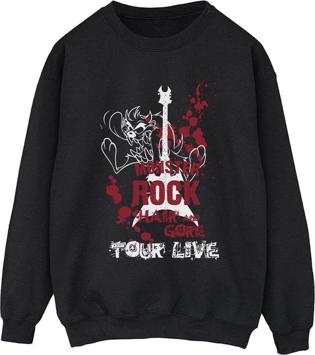 Actual product image Looney Tunes Mens Taz Monster Rock Sweatshirt (L)
