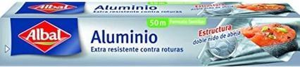 Actual product image Albal Aluminum Foil Extra Strong Easy To Cut 50m 50m Paquete De