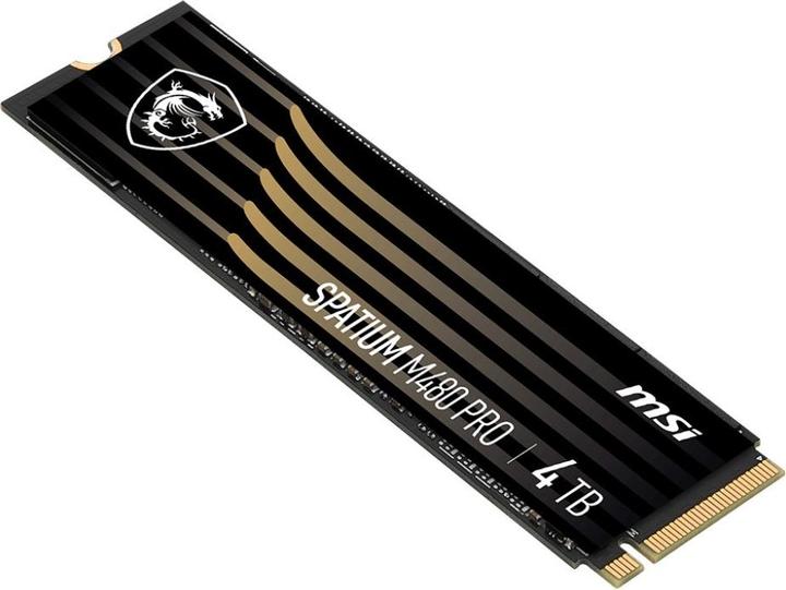 Actual product image MSI SPATIUM M480 PRO PCIe 4.0 NVMe M.2 4TB (4000 GB, M.2 2280)