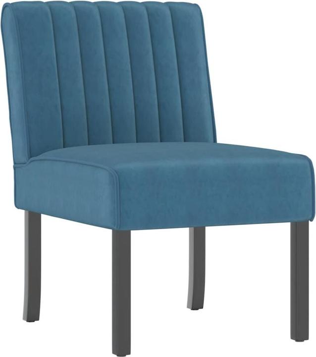 Produktbild VidaXL Polsterstuhl Blau Samt
