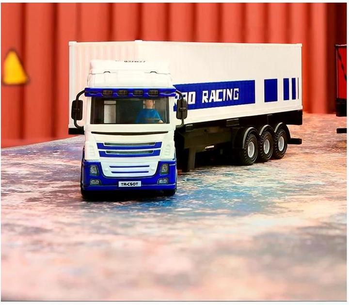 Image du produit Turbo Racing Camion C50 avec remorque Blanc, 1:76, RTR (RTR Prêt à fonctionner)