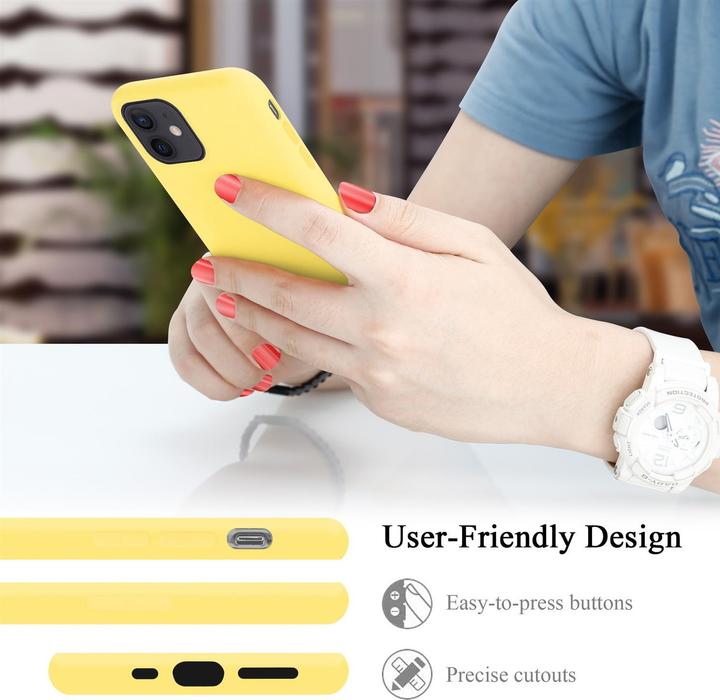 Actual product image Cadorabo TPU Liquid Silicone Case Cover (Apple iPhone 12 mini)
