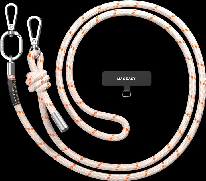 Produktbild MagEasy Handykette / Necklace Universal – Beige/Orange