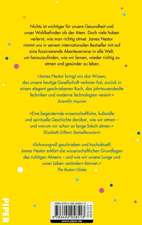 Produktbild Breath - Atem (Deutsch, James Nestor, Martin Bayer, 2021)