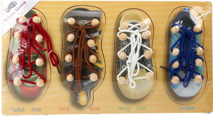 Actual product image small foot tie one's shoes