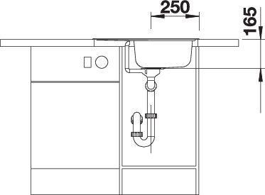 Produktbild Blanco Tipo 45 S Mini (Aufsatzspülbecken, 50 cm, 60.50 cm)