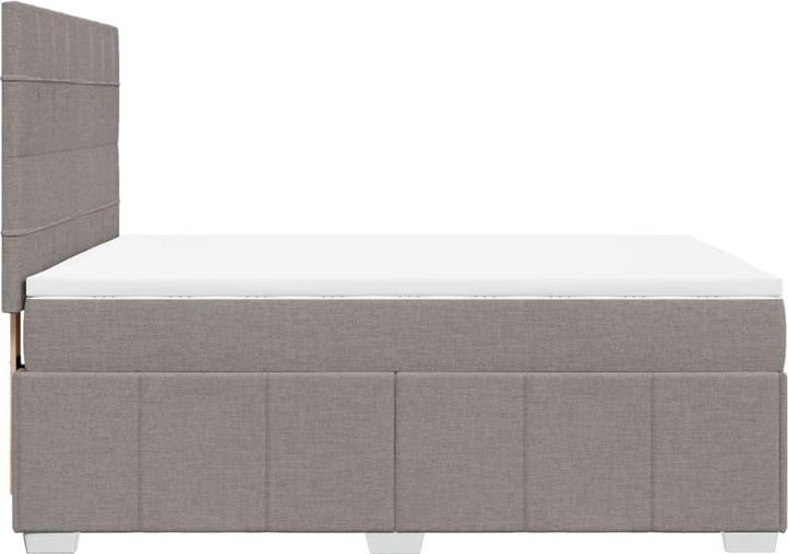 Immagine prodotto VidaXL Letto a molle con materasso Letto matrimoniale Letto imbottito Taupe 140x200cm (140 x 200 cm, 140 x 200 cm)