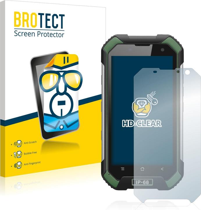 BROTECT Schutzfolie Displayschutz Klar (2 Stück, Blackview BV6000)