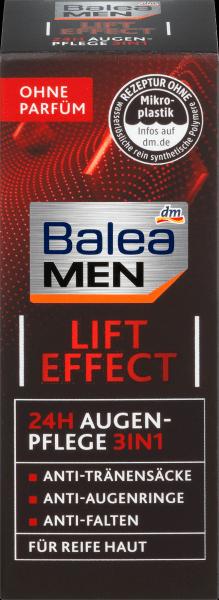 Actual product image dm Balea MEN Eye Cream Lift Effect 24h Eye Care 3in1 (15 ml, Day + Night)