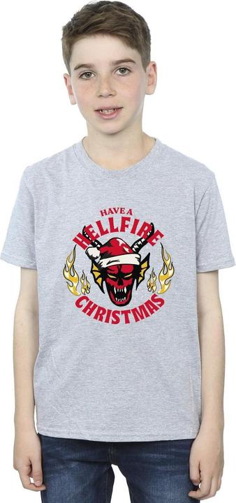 Immagine prodotto Netflix Stranger Things Hellfire Christmas Maglietta Ragazzi (128)