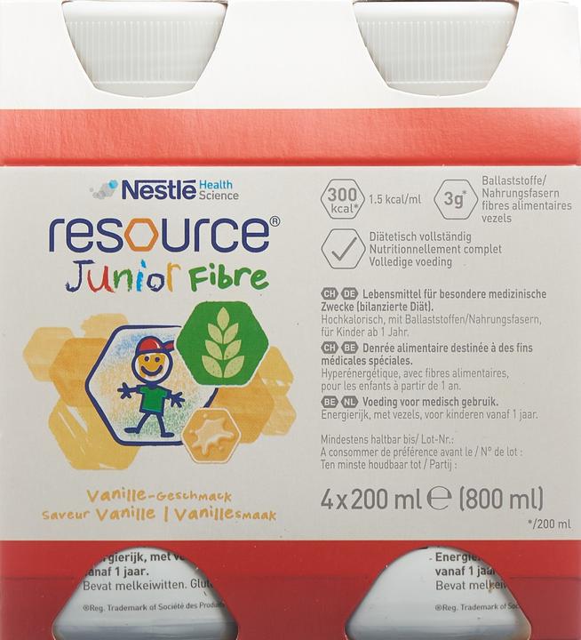 Actual product image Resource Junior Fibre Vanilla (4x) (Vanilla, 4 pcs., 980 g)