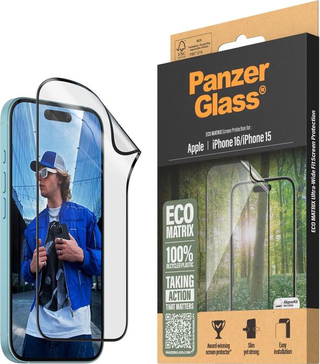 Produktbild PanzerGlass Matrix (1 Stück, Apple iPhone 16)