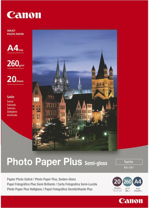 Image du produit Canon SG-201 Plus Semi-Gloss (260 g/m², 10 x 15 cm, 50 x)