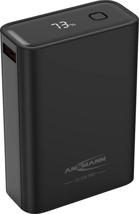 Produktbild Ansmann Powerbank 20000 mAh PB222PD schwarz (20000 mAh, 22.50 W, 88 Wh)
