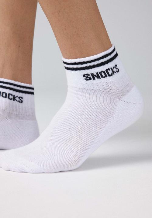Image du produit Snocks Chaussettes de baskets rétro (paquet de 4, 35 - 38)