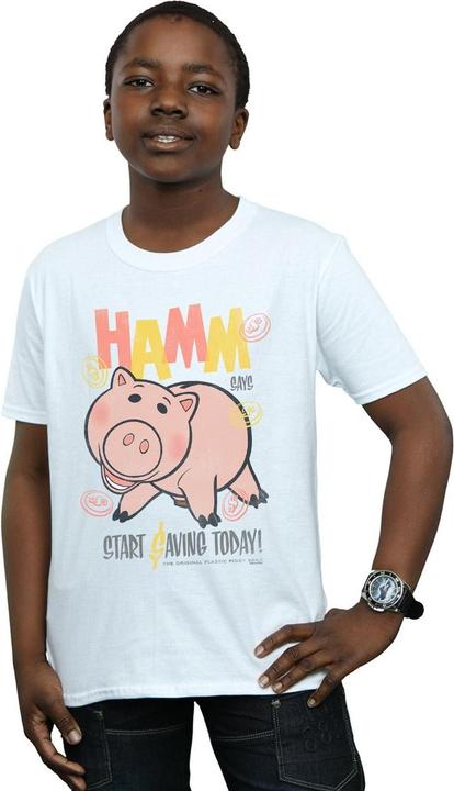Actual product image Disney Boys Toy Story 4 Hamm The Piggy Bank T-Shirt (116)