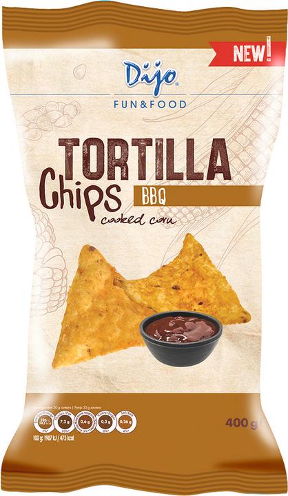 Actual product image Dijo Tortilla Chips BBQ 400g (400 g)