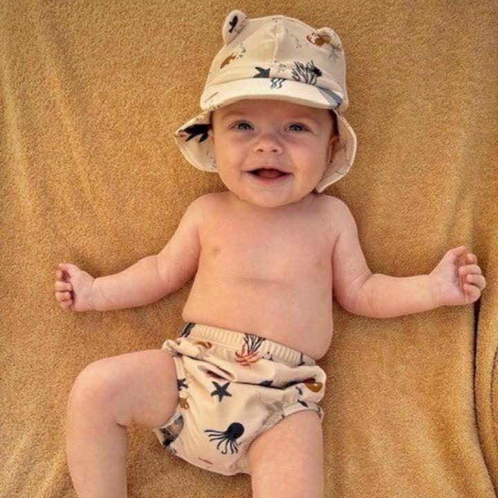 Image du produit Liewood Maillot de bain imprimé Anthony Baby - Créature marine / Sable (74)