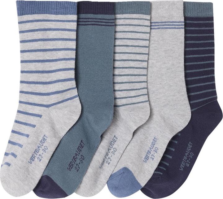 Vertbaudet 5er-Pack gestreifte Jungen Socken BASIC