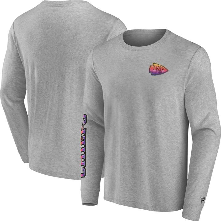 Fanatics Kansas City Chiefs Gradient LS Crew T-Shirt XL (XL)