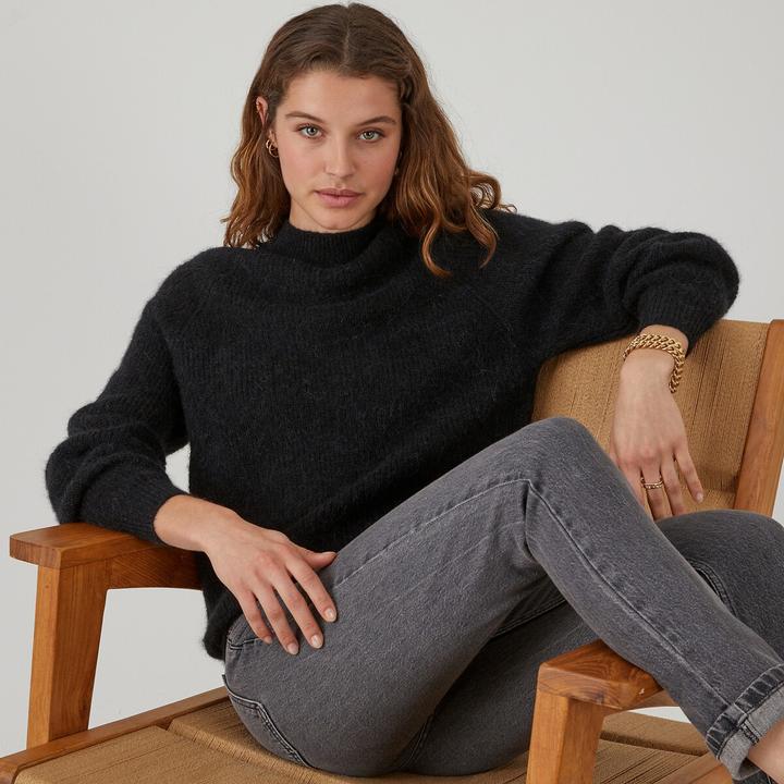 Produktbild La Redoute Collections Pullover mit Stehkragen (L)