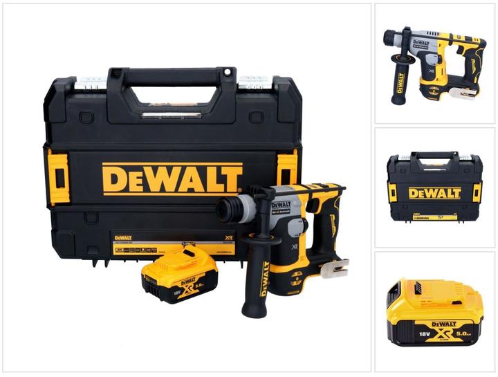 Actual product image DeWalt DCH 172 Cordless hammer drill 18 V 16 mm 1.4 Joule SDS plus Brushless + 1x rechargeable battery 5.0 (Rechargeable battery operated)