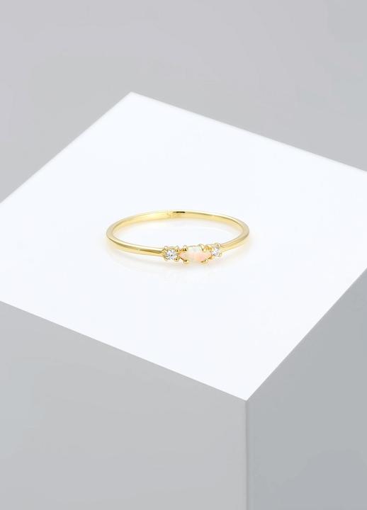 Produktbild Elli Vintage Design mit Zirkonia und Opal (58, 925 Silber)