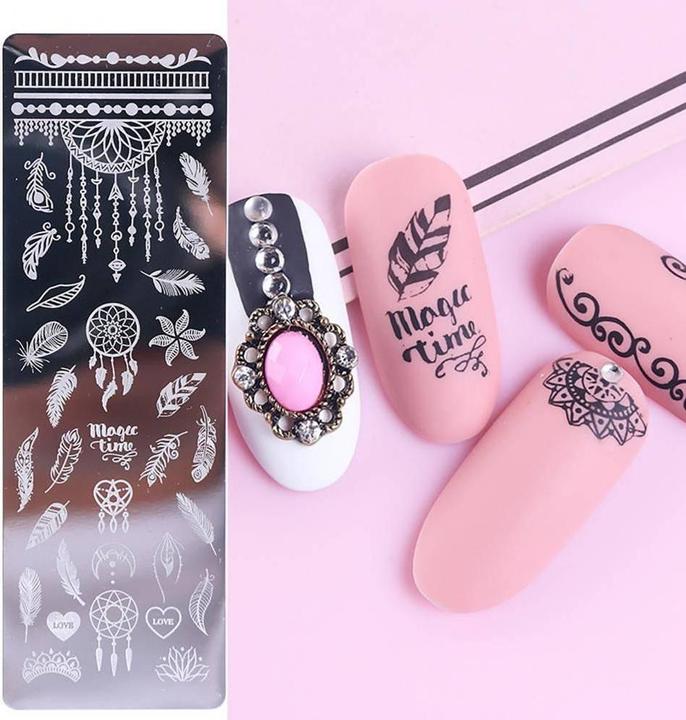Produktbild JTI Nagelschablonen für Nailart - Federn