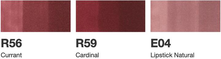 Image du produit Copic Fusion des couleurs 3 (Bordeaux, Bourgogne, Rouge, 5 mm, 3 x)