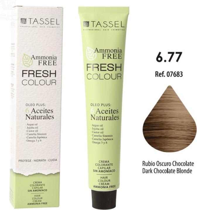 Caso Eurostil Fresh Colour Decolorant Cream 677 Dark Blonde Chocolate Ohne Ammoniak 1 Einheit (677 Dark Blonde Chocolate)