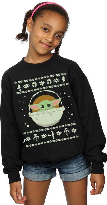 Image du produit Star Wars - Sweat THE MANDALORIAN THE CHILD CHRISTMAS - Fille (140, 146)