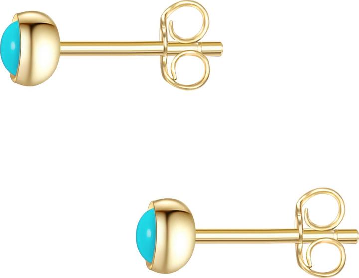 Produktbild Glanzstücke München Damen Sterling Silber Türkis (rek.) gelbgold - 28403 (Sterling Silber)