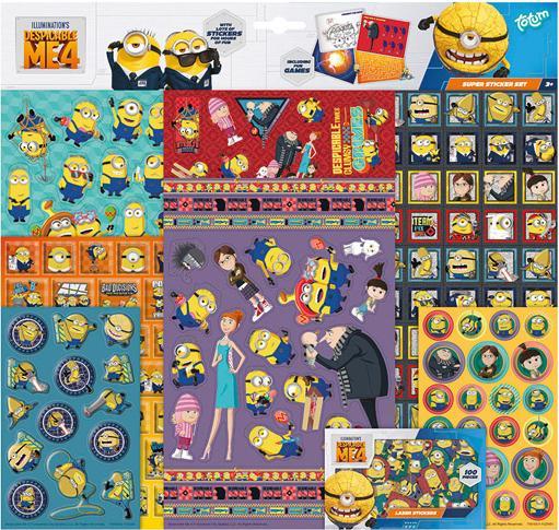 Actual product image Totum Minions sticker set XL