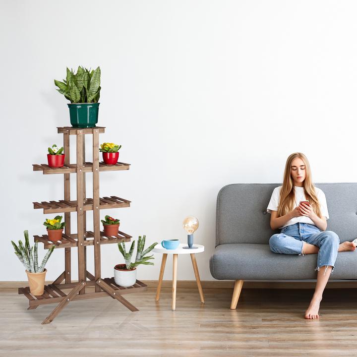 Image du produit Relaxdays Etagère à fleurs en escalier