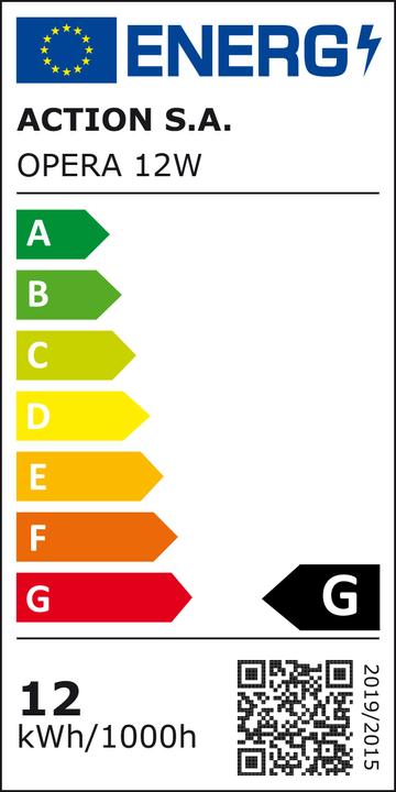 Energy Label Activejet AJE-OPERA Ceiling Lighting Non Replaceable Bulb(s) LED A++ (1000 lm)